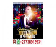 REGISTER FOR INTERNATIONAL VISITORS PROGRAM@ECG CHURCH BUSHIRI MINISTRIES+27738913931