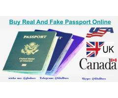 BUY VERIFIED DOCUMENTS ONLINE -APPLY REGISTERED PASSPORTS,SCAN-ABLE DRIVERS LICENSE.